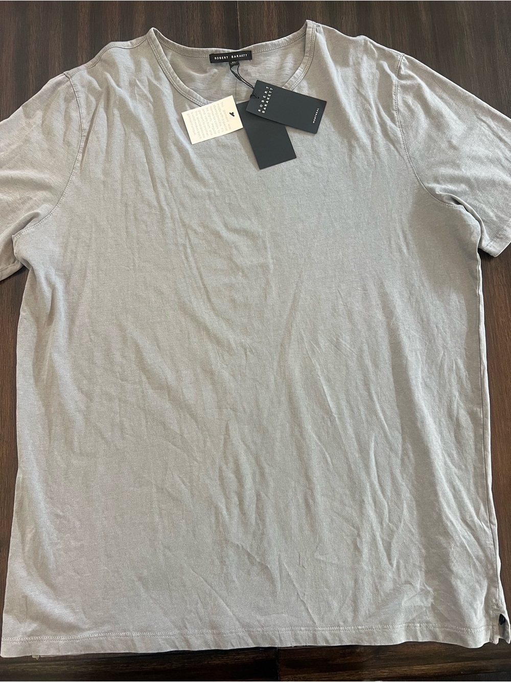 Robert Barakett Light Gray Crewneck Short Sleeve Tee